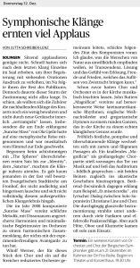 Mehr über den Artikel erfahren Symphonische Klänge ernten viel Applaus