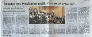 Mehr über den Artikel erfahren Bergische Symphoniker und ihr Chor ernten Bravo-Rufe